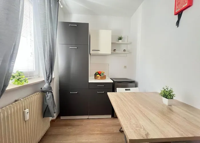 Apartman Zentrale Monteurwohnung Mit Top-ausstattung In